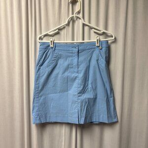 Golfino Womens Skort Size 6 Light Blue Golf Athleisure Skirt Shorts